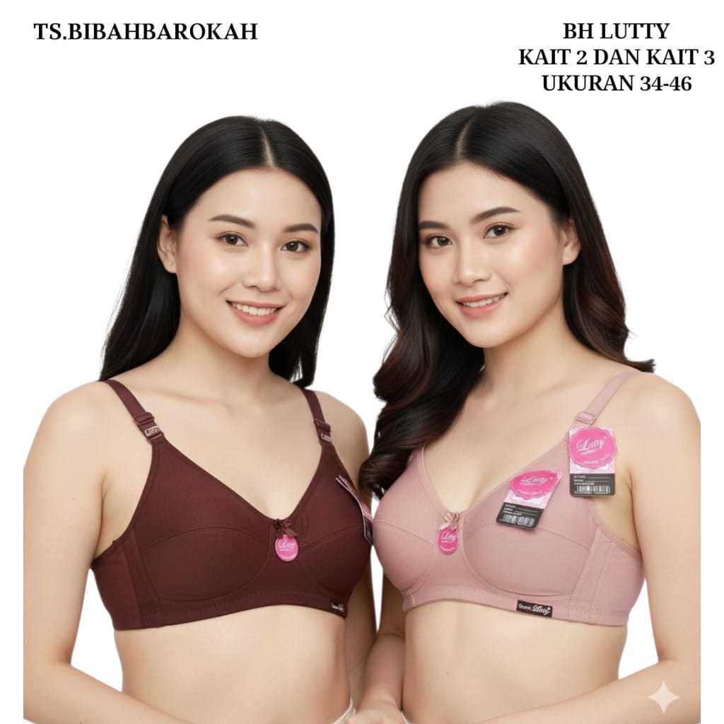 BH Lutty Sport Tanpa Busa Kait 2 dan Kait 3 Sport Bra Lutty BRA Lutty Sport / Bh Sportbra