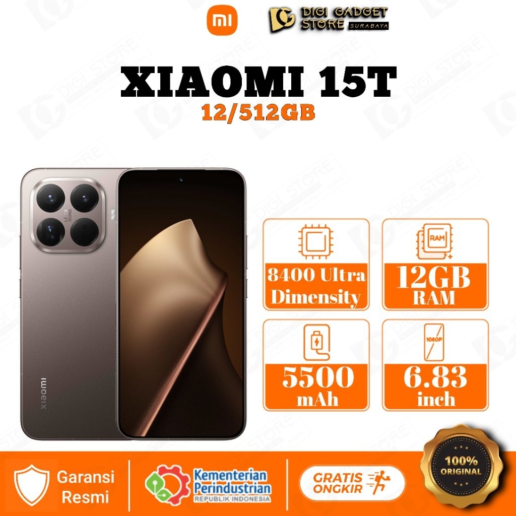 Xiaomi 15T 12/512GB Garansi Resmi Xiaomi Indoensia BNOB