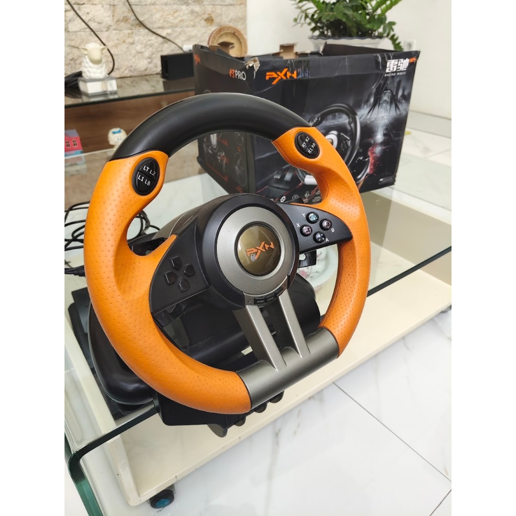 PXN V3 Pro Steering Wheel Racing Stir Setir PS4 PC Xbox Series Orange Second Game Gamepad