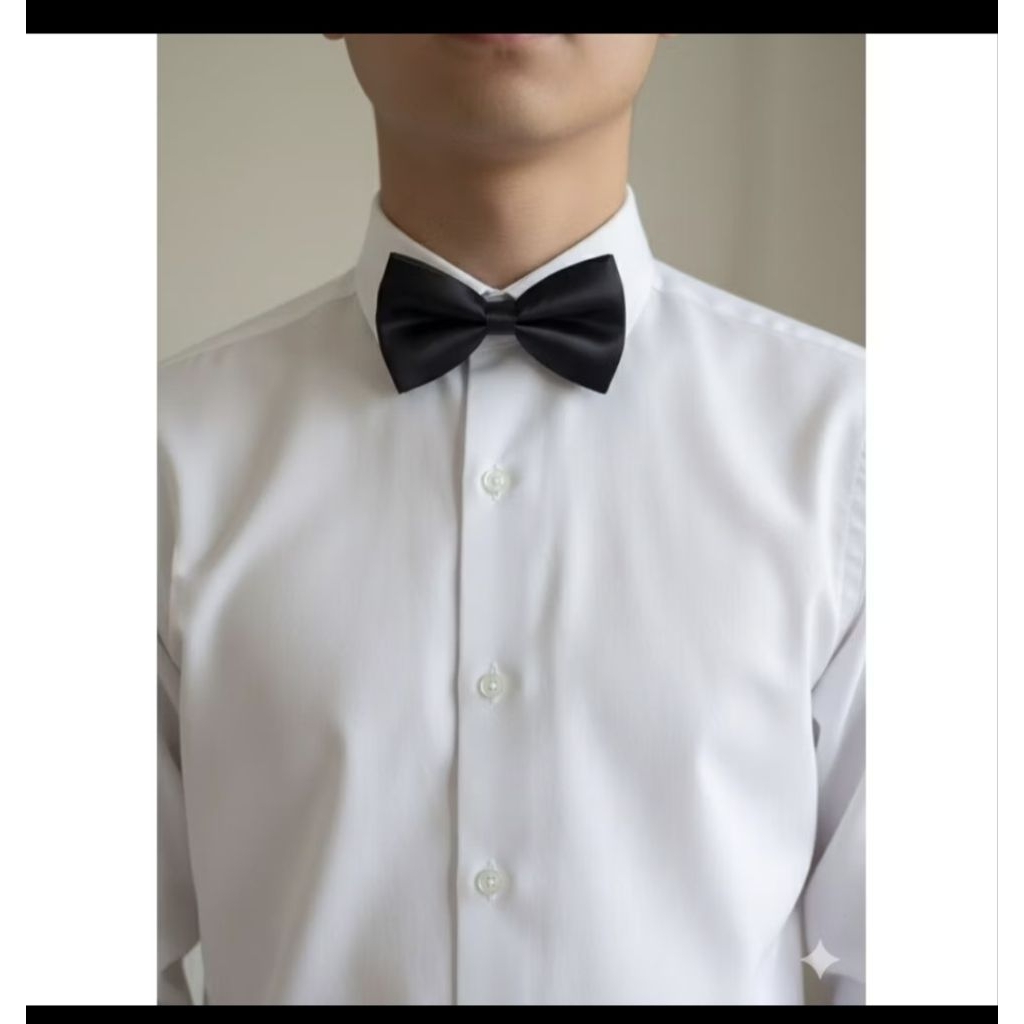 Dasi Kupu Kupu Pria/ Wanita Bahan Satin Polos /Dasi Elegan / Bow Tie Formal  Casual