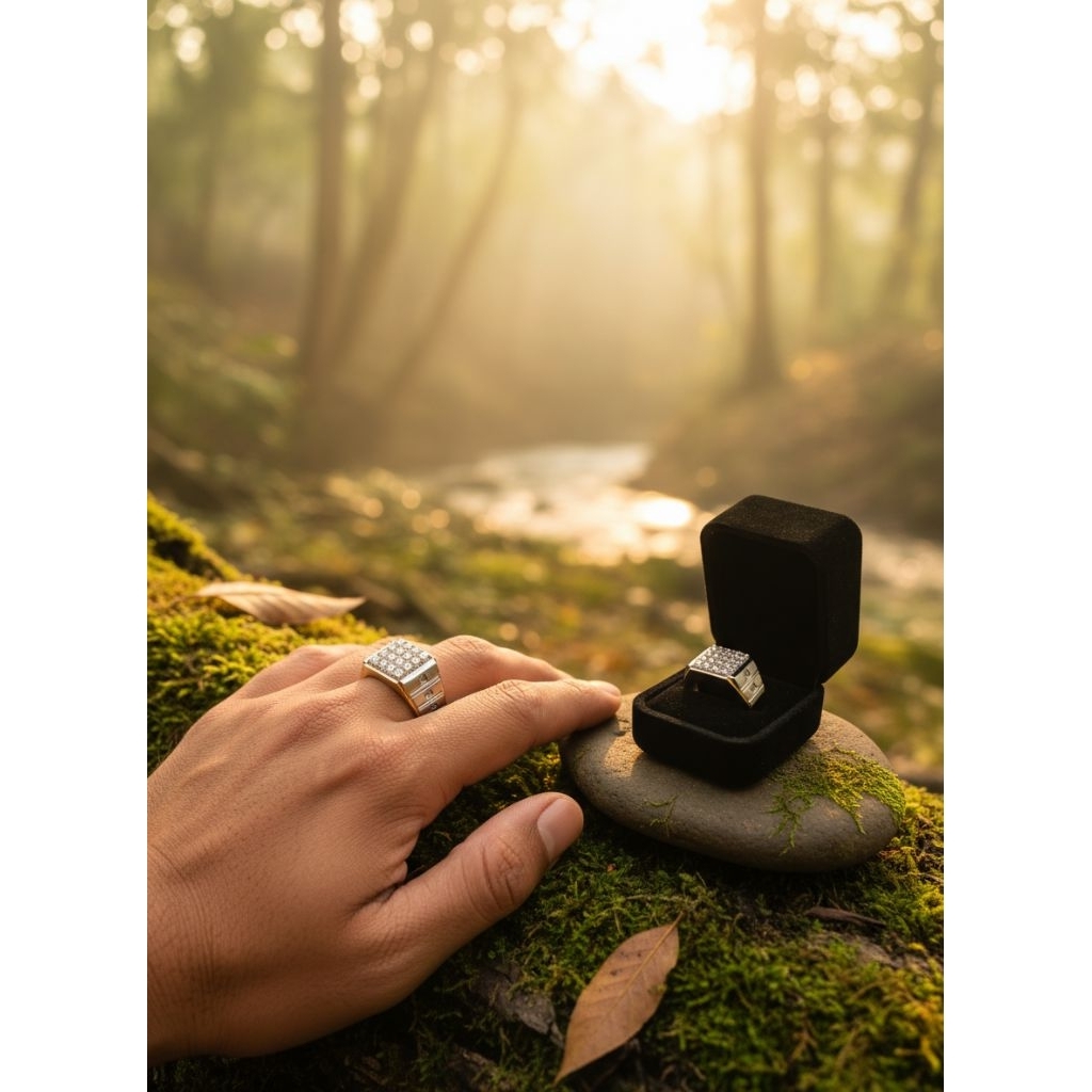 cincin perak berlian