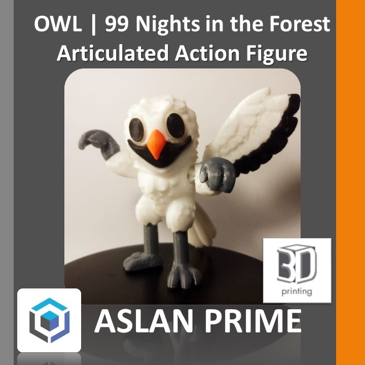 THE OWL 99 NIGHTS IN THE FOREST ARTICULATED ACTION FIGURE 3D Print Mainan Anak Toy Toys Hobi Hobby H