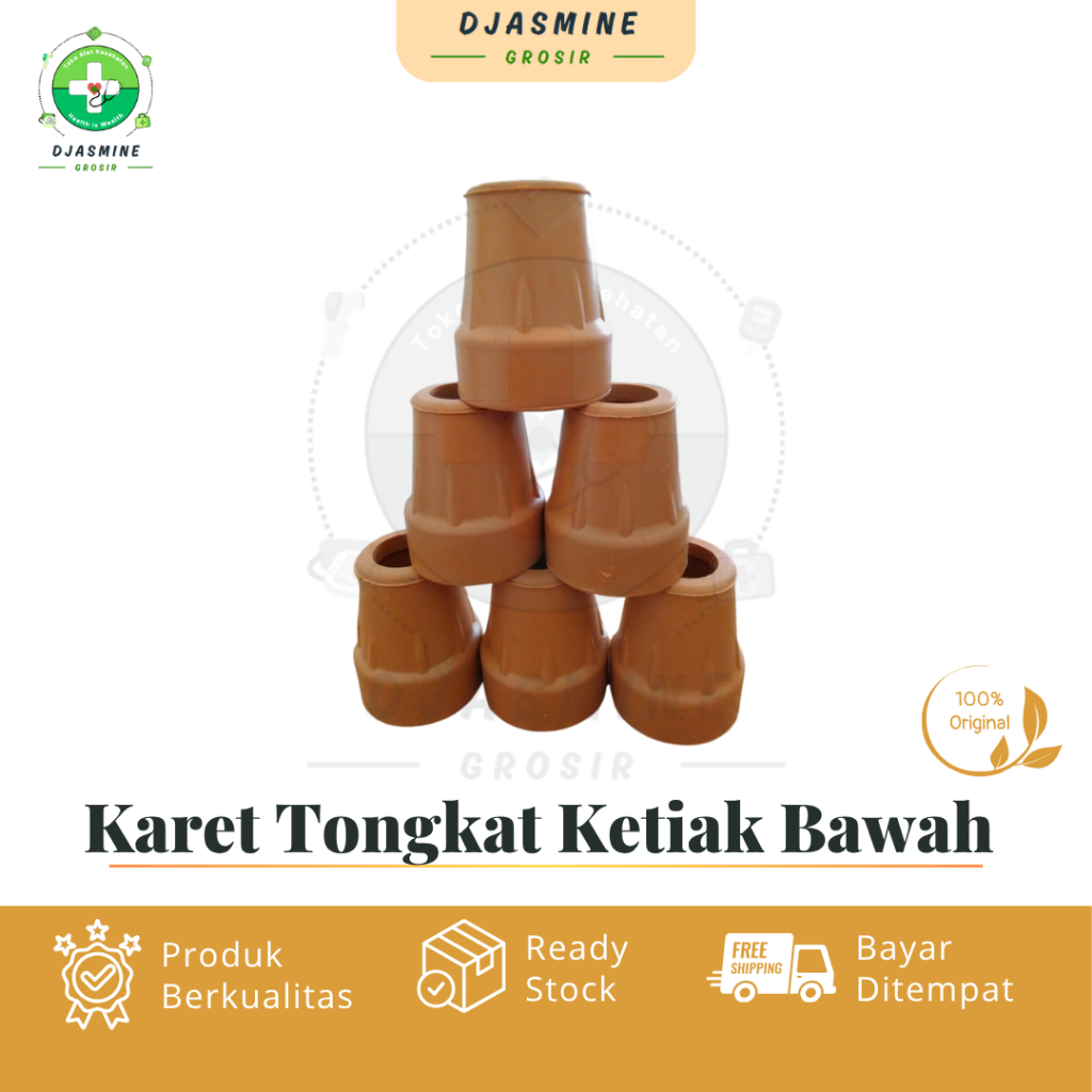Karet Tongkat Kruk Ketiak Bawah / Karet Tongkat Bawah