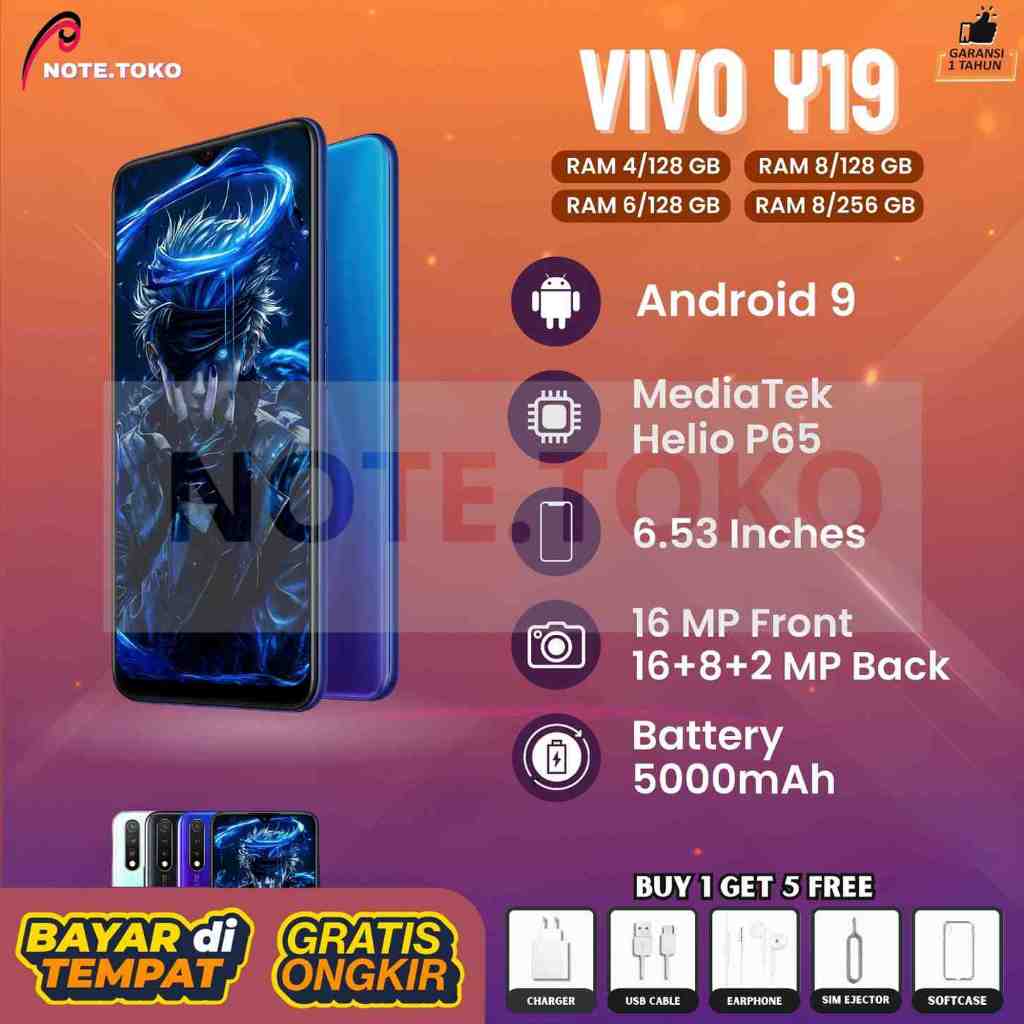 HP VIVO Y19 RAM 8/256 Garansi Toko Termurah