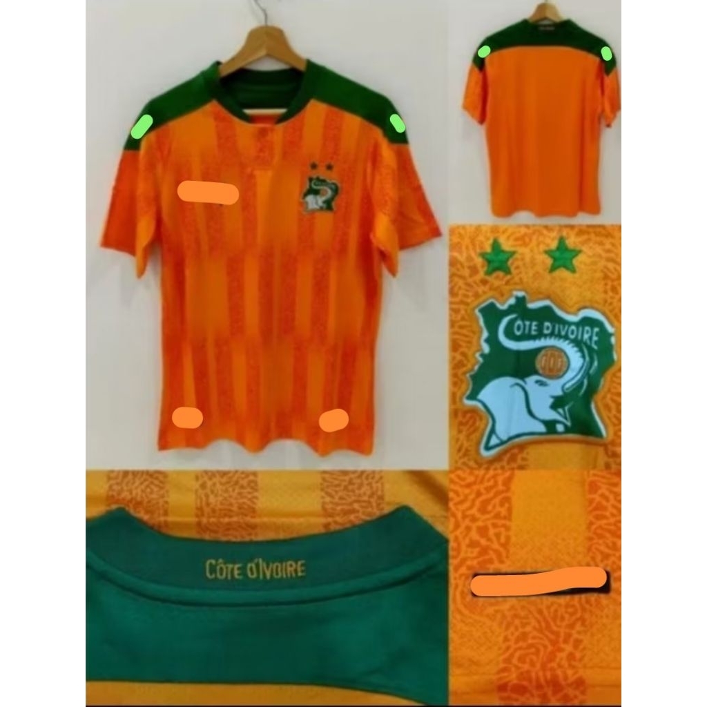 Jersey Bola Pantai Gading Home 20/21 GO