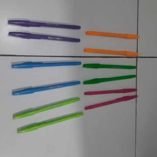 BOLPOINT WARNA WARNI 1 PACK ISI 12 PCS TINTA HITAM JP-888-W MURAH 1 Pack 12 pcs