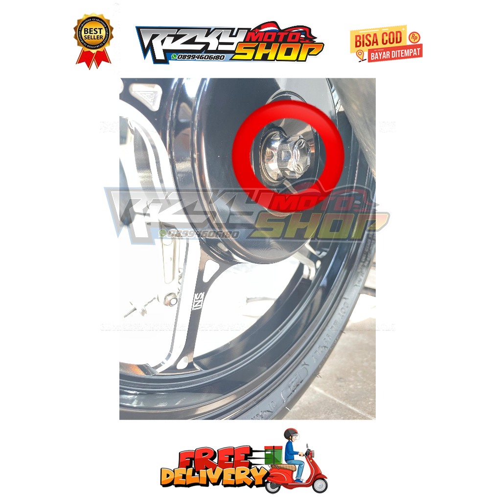 MUR RODA BELAKANG MODEL H-2 BEAT ESP NEW SCOOPY ESP NEW STREET TAHUN 2015 - 2021 CBS HONDA VELG PELG