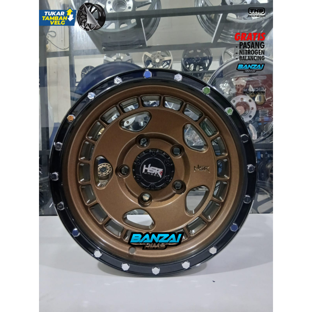 VELG RACING OFFROAD MAHAWA R15 JIMNY KATANA ESCUDO FEROZA DLL