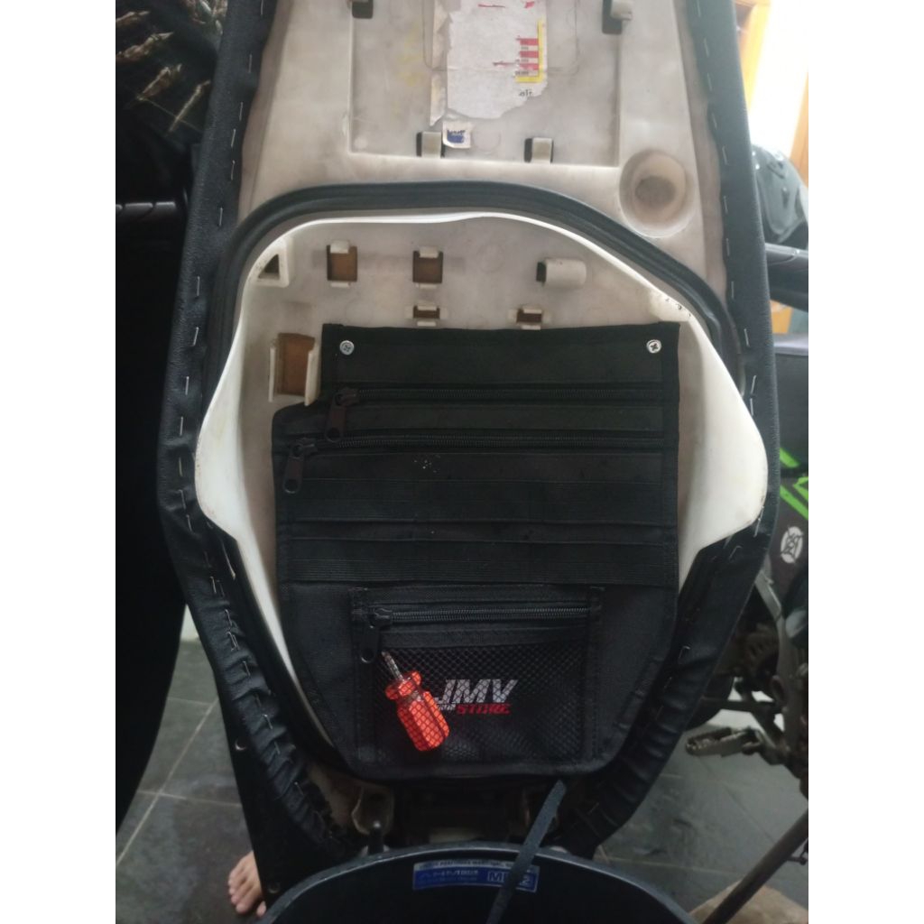 KANTONG JOK MOTOR VARIO KZR VARIO 125 OLD TAS ORGANIZER JOK MOTOR  AKSESORIS MOTOR TAS PERKAKAS TAS 