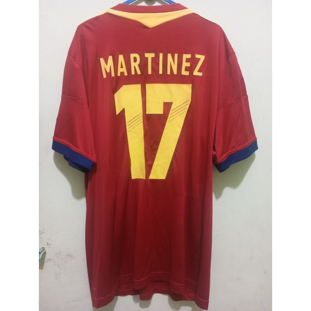 Official spanyol home 2010 fullset dan size xl aja.