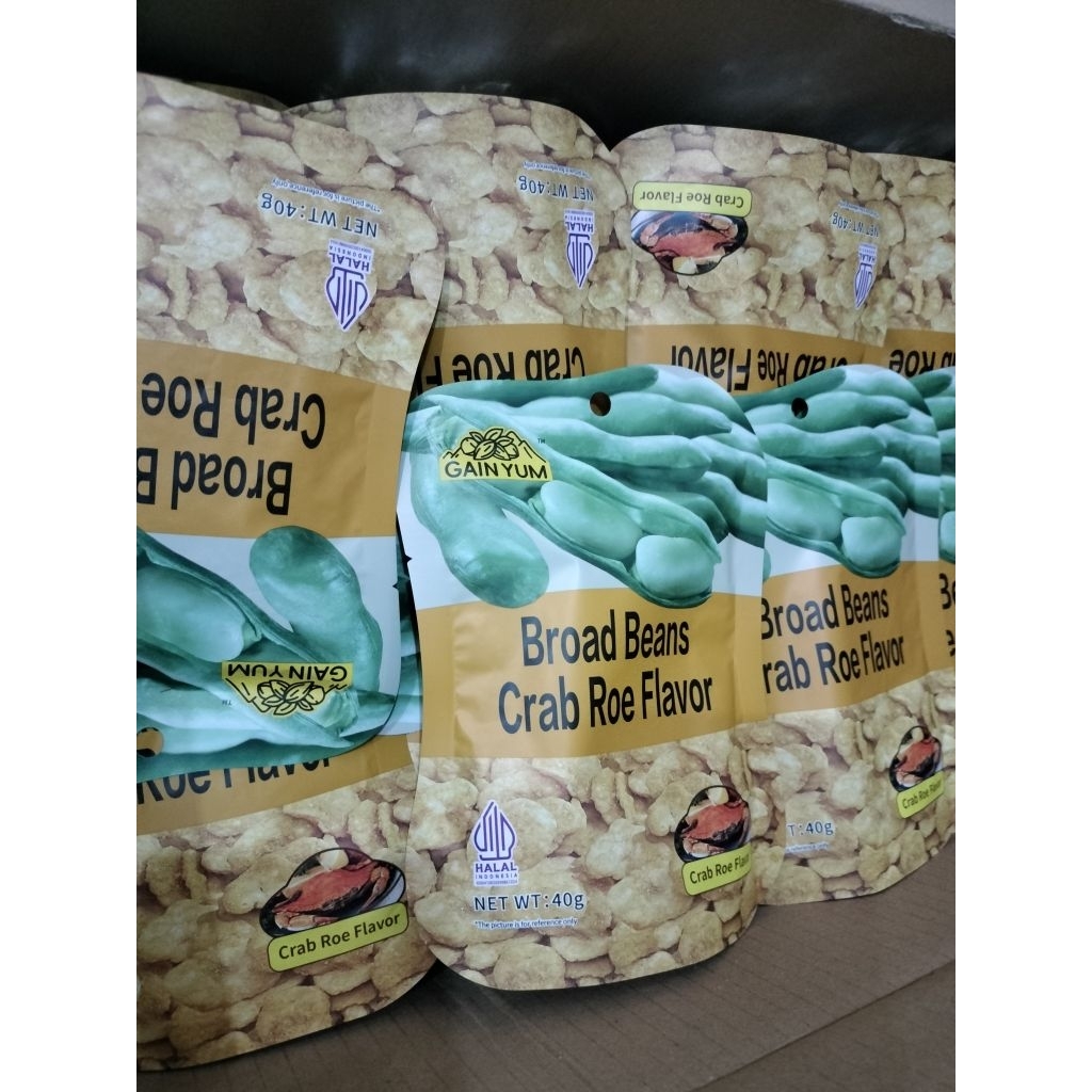 broad beand crab roe flavor 40g (sepak isi 10 bgks)
