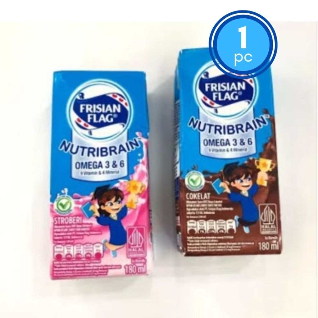 Susu Kotak Frisian Flag 180ml | Susu Cair Bergizi dengan Rasa Lezat dan Kemasan Praktis