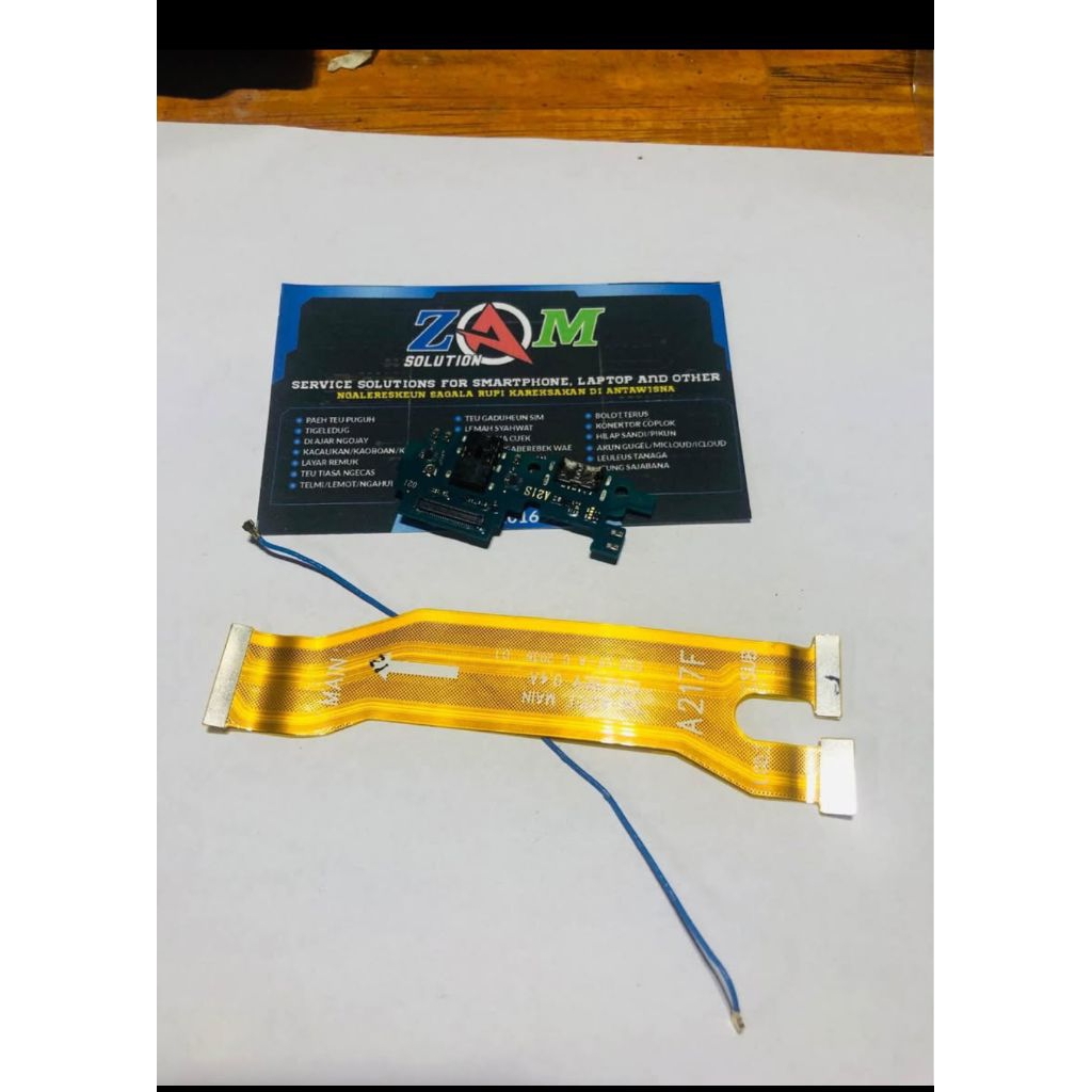 Fleksibel papan cas samsung A21s Ori Cabutan Sepaket