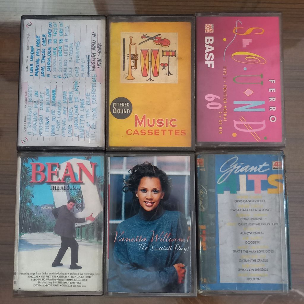 Kaset Pita Koleksi Lagu Barat / Cassette Tape Kumpulan Lagu Barat / Mr Bean Album / Vanessa Williams