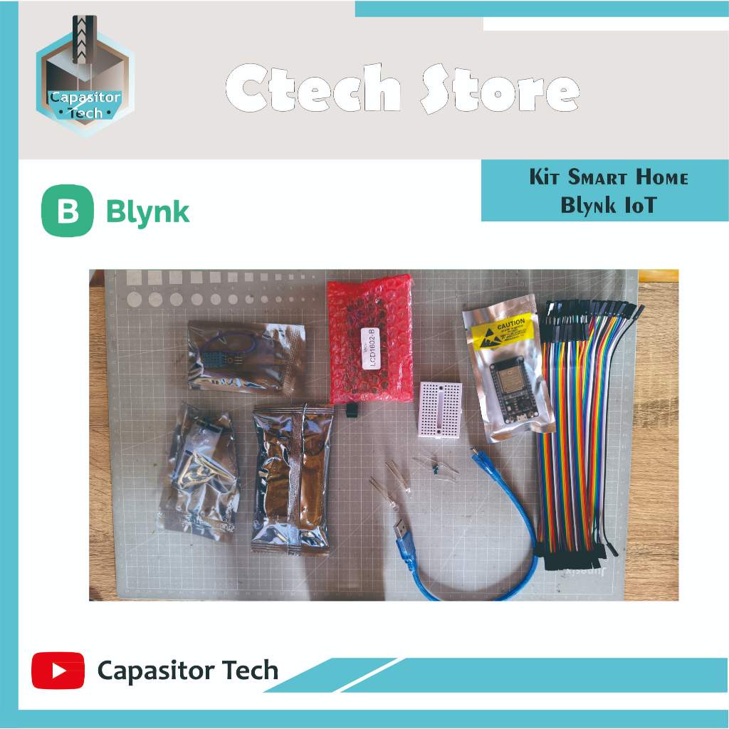 Kit IoT ESP32 Smart Home – Monitoring Suhu, Gerak & Kontrol Perangkat