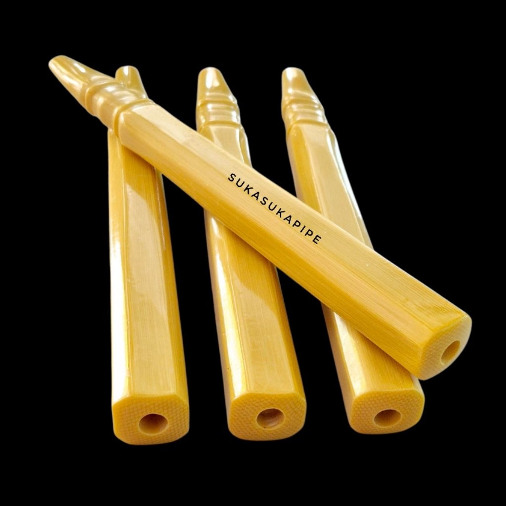 Pipa Once Serbuk Motif GG berserat Asli / Once Serbuk Tlan9 Kalcium