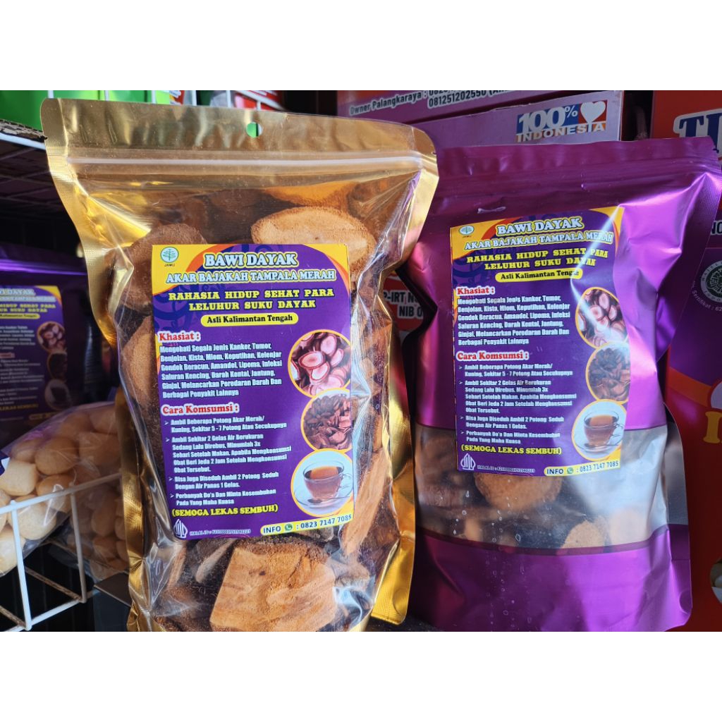akar bajakah tampala merah asli kalimantan