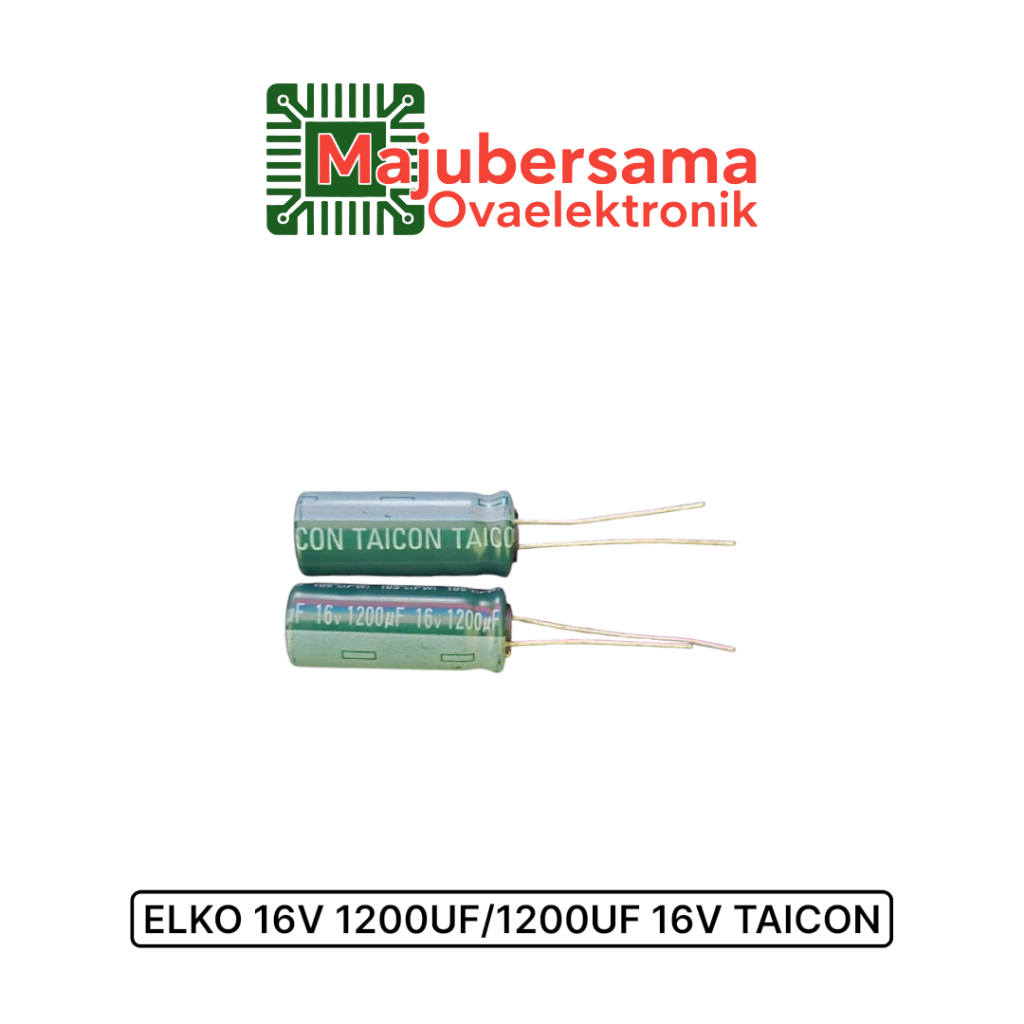 4pcs - Elko 16v 1200uf / 1200uf 16v TAICON Hijau
