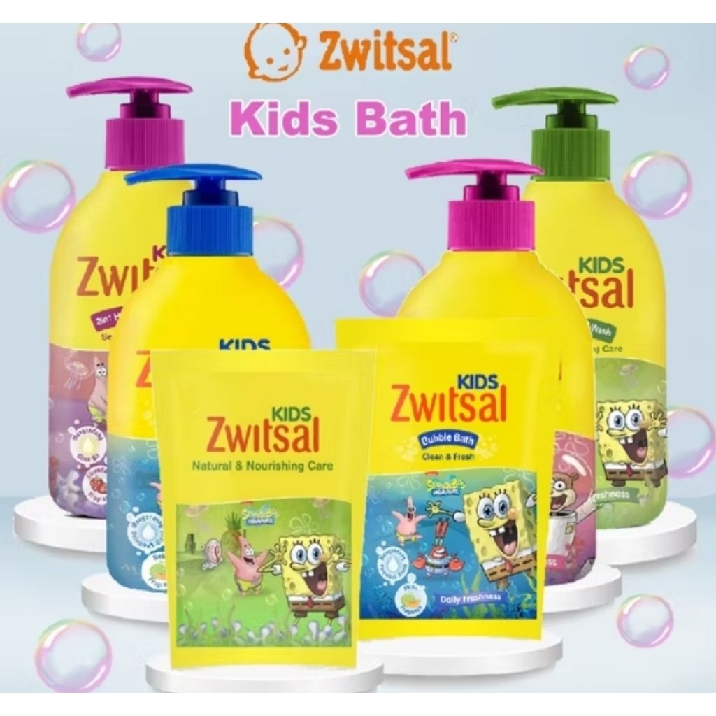 ZWITSAL KIDS BUBLE BATH,SHAMPO,2IN1HAIR AND BODY