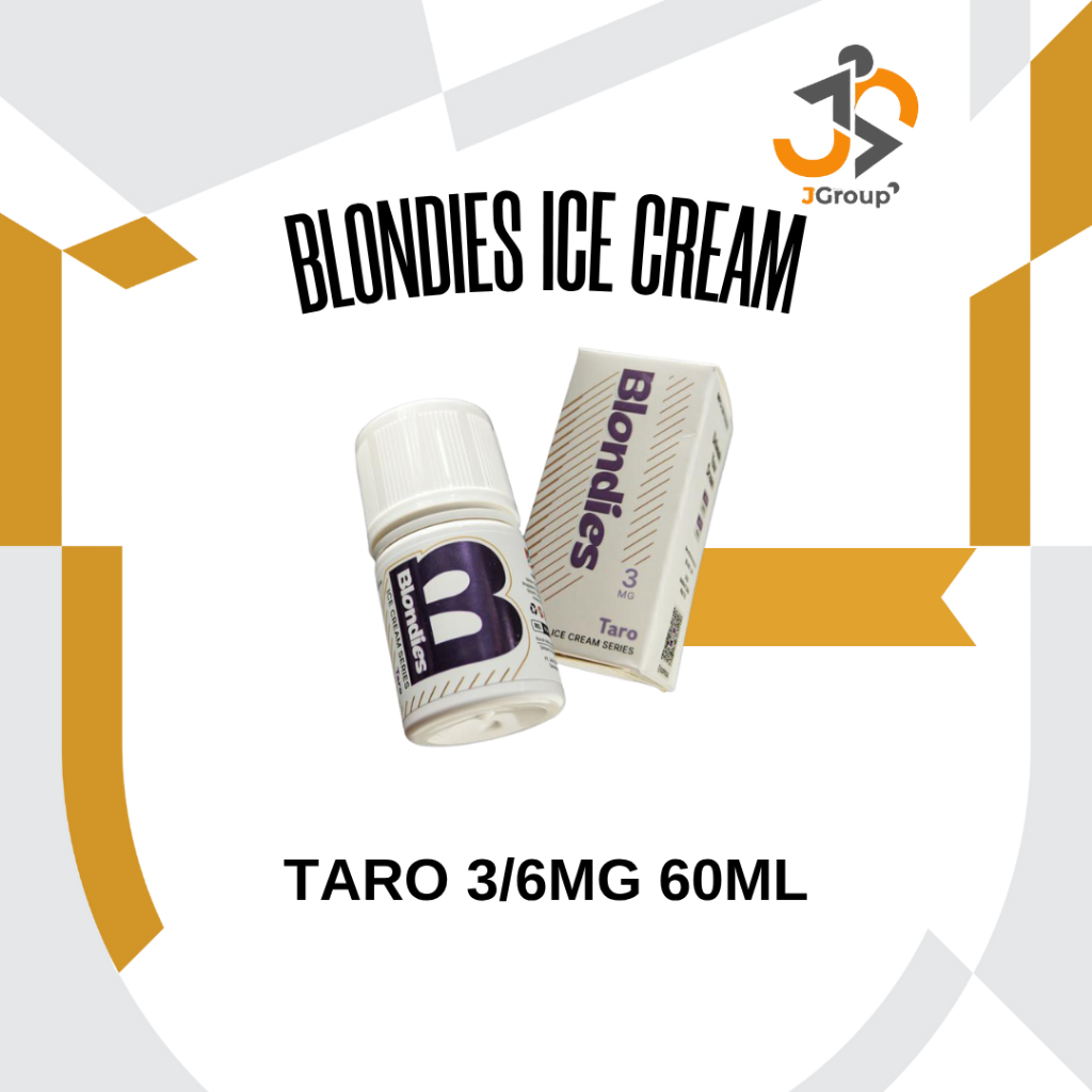 BLONDIES TARO ICE CREAM FREEBASE 60ML BY IDJ | LIQUID BLONDIES ICE CREAM SERIES