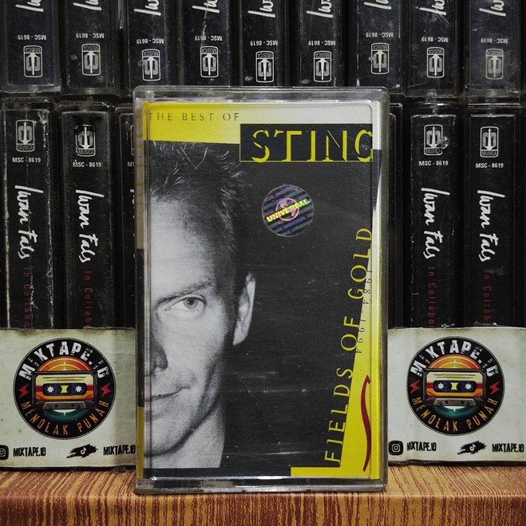 Kaset - Sting - Fields Of Gold - The Best Of Sting - 1984 - 1994 - Kaset Pita - Radio Tape - Radio -