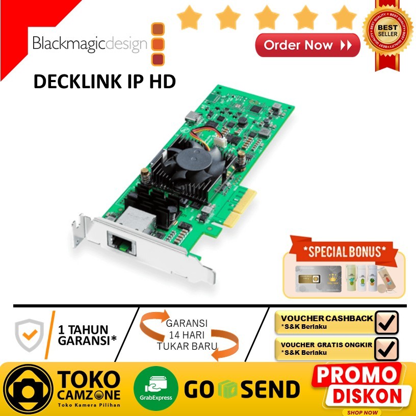 Blackmagic Design DeckLink IP HD/Blackmagic Design DeckLink IP HD OPTICAL - GARANSI RESMI
