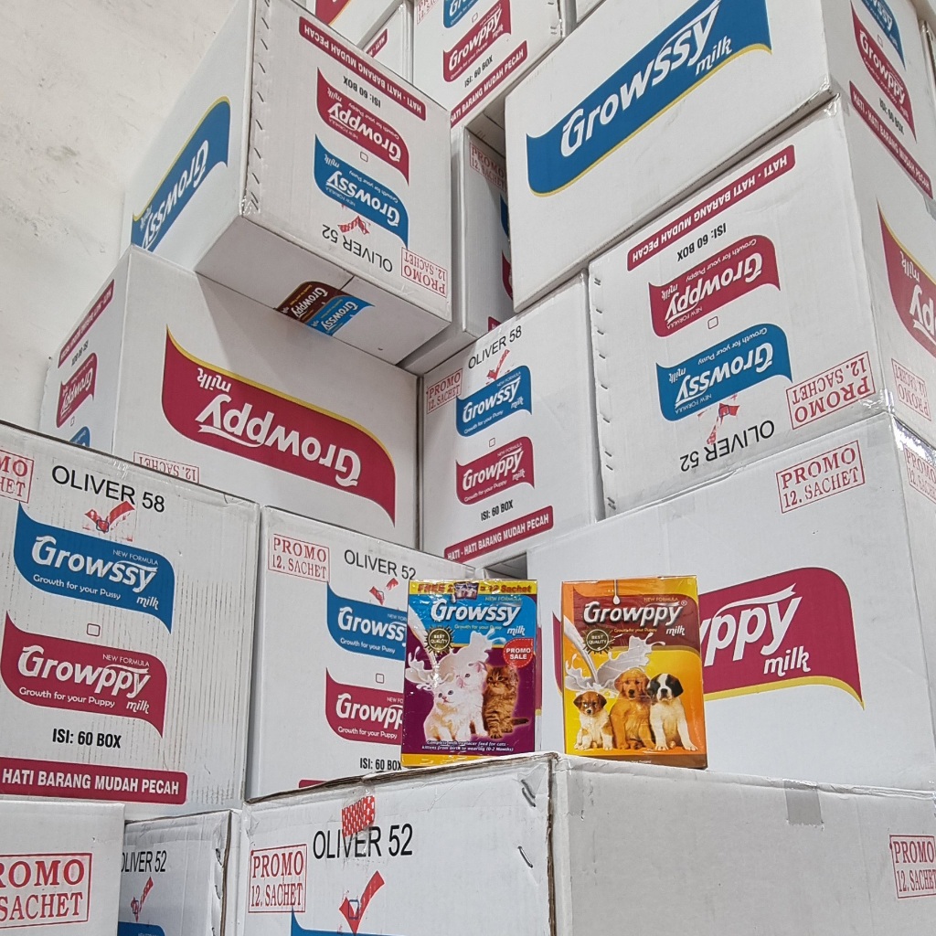[1 Dus] Susu Kucing Growssy 60 Kotak