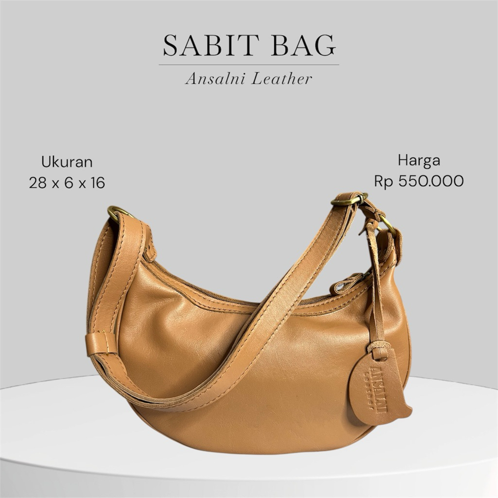 SABIT COKLAT - TAS KULIT WANITA - TAS KULIT ASLI