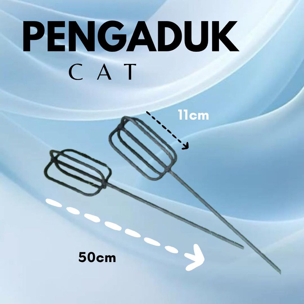bor pengaduk cat 50cm / bor mixer pengaduk cat besi baja asli