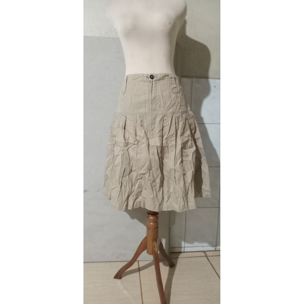 Rok Coksu Span Wiru Pakaian Preloved Cewek