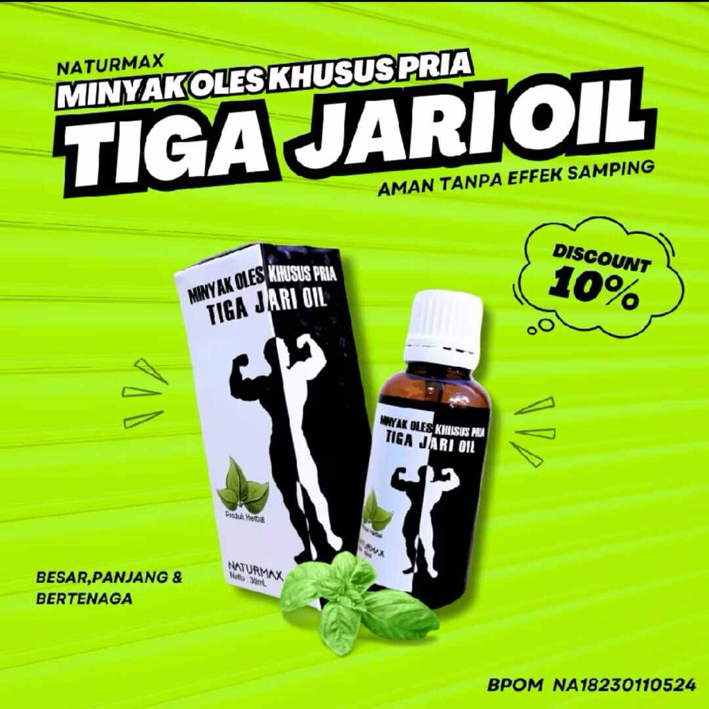 Daun Bungkus 3 Jari Oil Original Minyak Pembesar Daun Tiga Jari