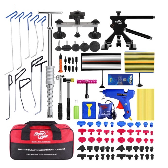 Alat PDR Alat Perbaikan Penyok Tanpa Cat Profesional Kit Perbaikan Penyok Penarik Penyok Mobil denga