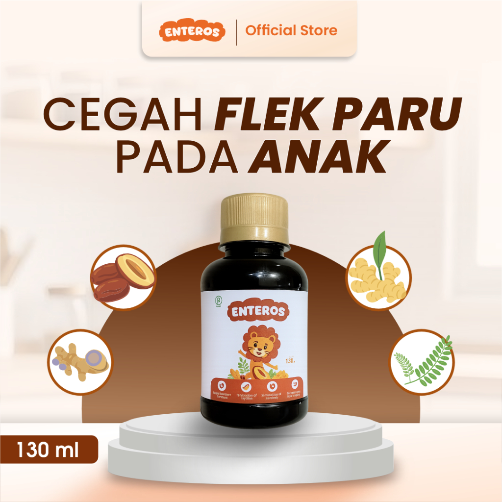 Enteros - Mencegah Flek Paru Anak | Halal & BPOM 130ml
