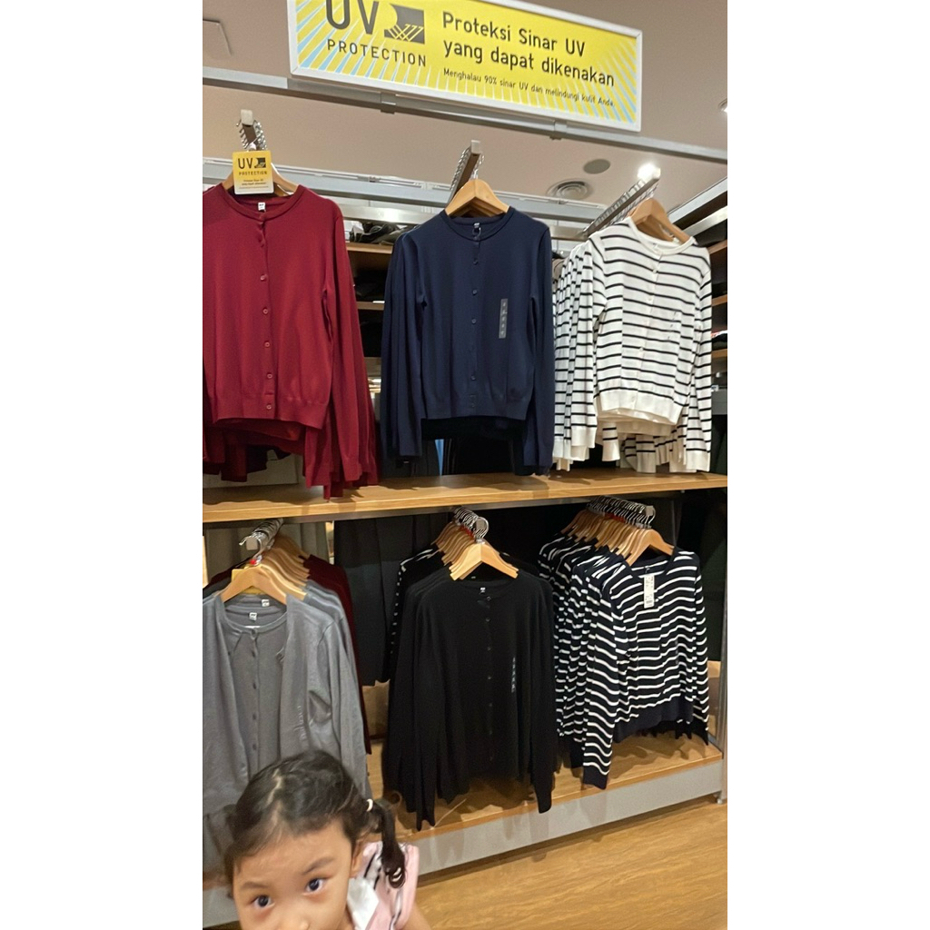 cardigan wanita rajut uniqlo sale
