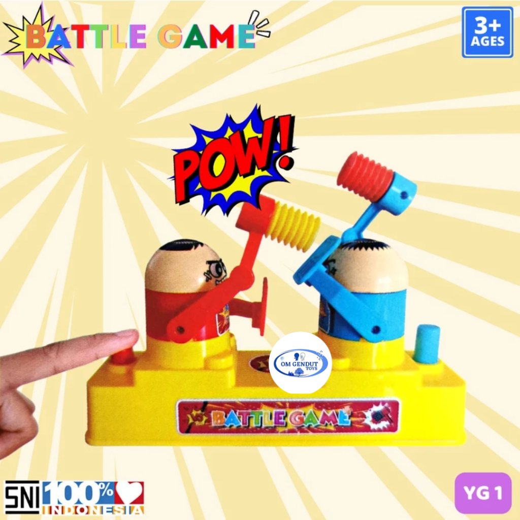 Gt Mainan Anak Finger Hammering Battle Game Besar Yg1