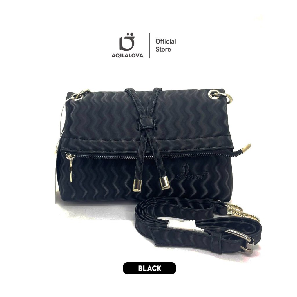 AQILALOVA Wadha Tas Wanita Simple Slingbag Wave Waterproof
