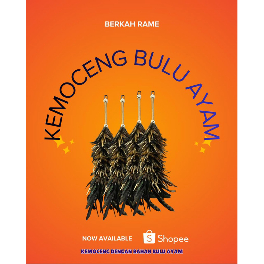 Kemoceng Bulu Ayam Asli