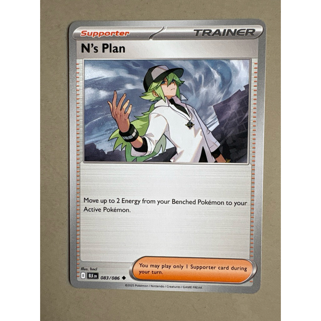 kartu pokemon original common n’s plan blk 083/086