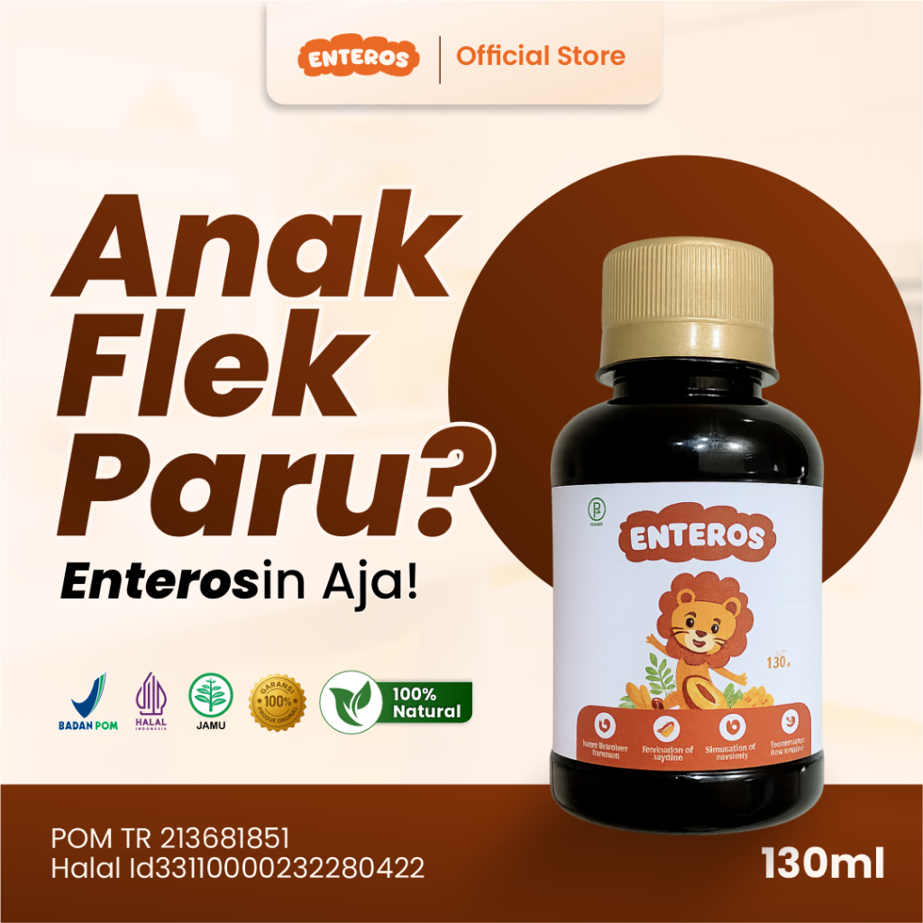 Enteros - Cegah Flek Paru Anak | Halal & BPOM 130ml
