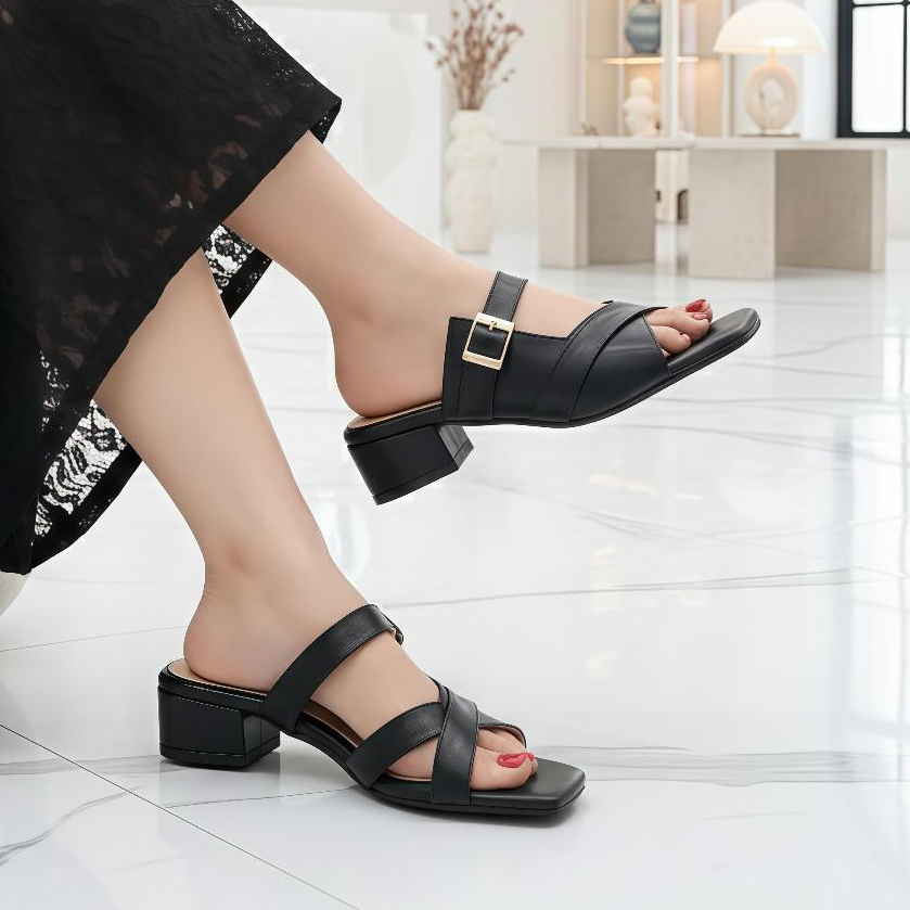 Macasaly -   Heels Wanita 3cm/ Heels Pesta Wanita/ Heels Simple Wanita