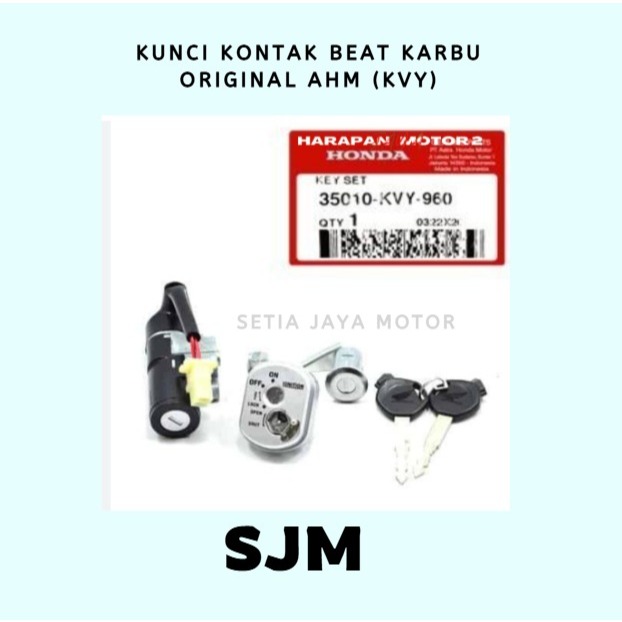KUNCI KONTAK SET ORIGINAL AHM BEAT KARBU (KVY) & BEAT FI (K25)