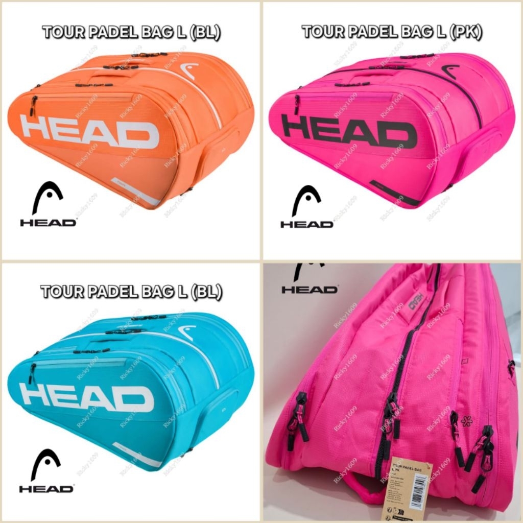 TAS PADEL HEAD TOUR L (OR) (BL) (PK) / HEAD Tour Padel Bag L (OR) - HEAD Tour Padel Bag L (BL) - HEA