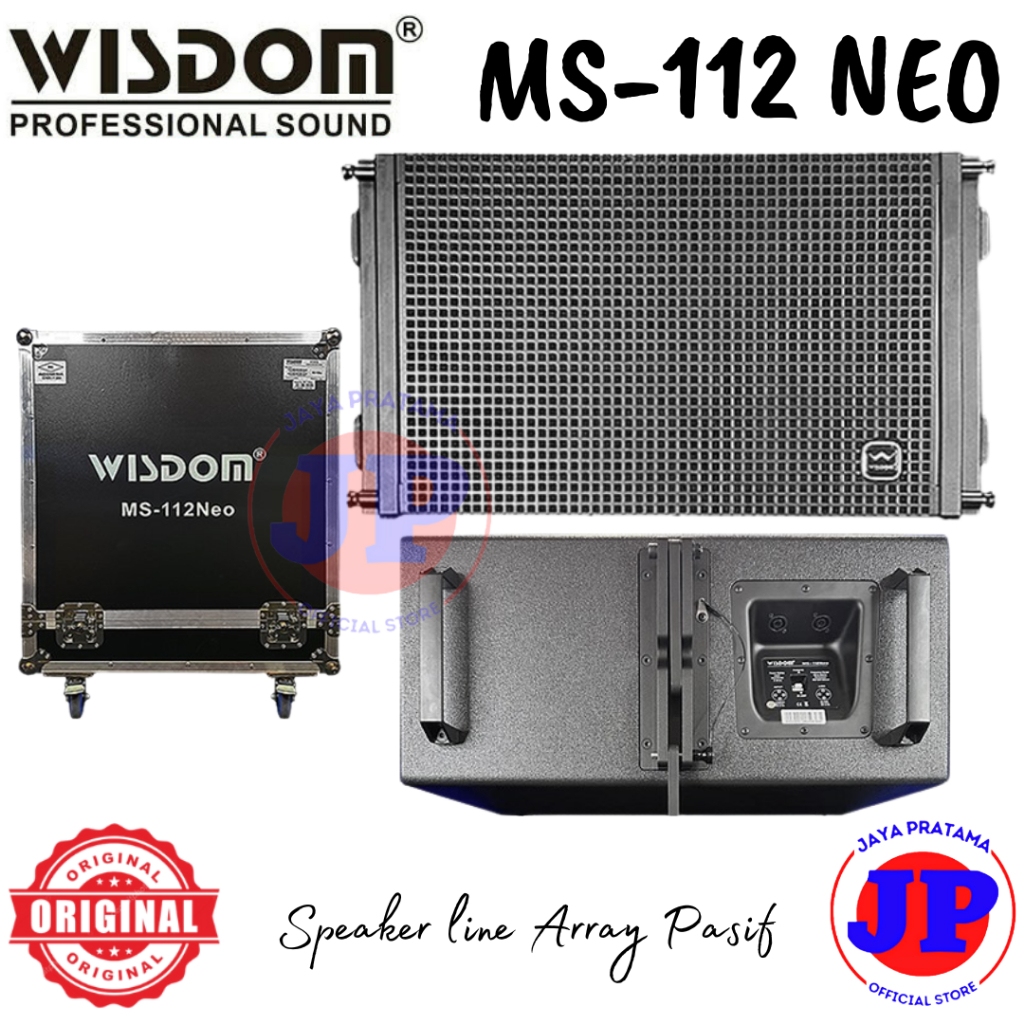 Speaker Pasif Wisdom MS-112 Neo Speaker line Array Pasif Oeiginal Wisdom MS112Neo