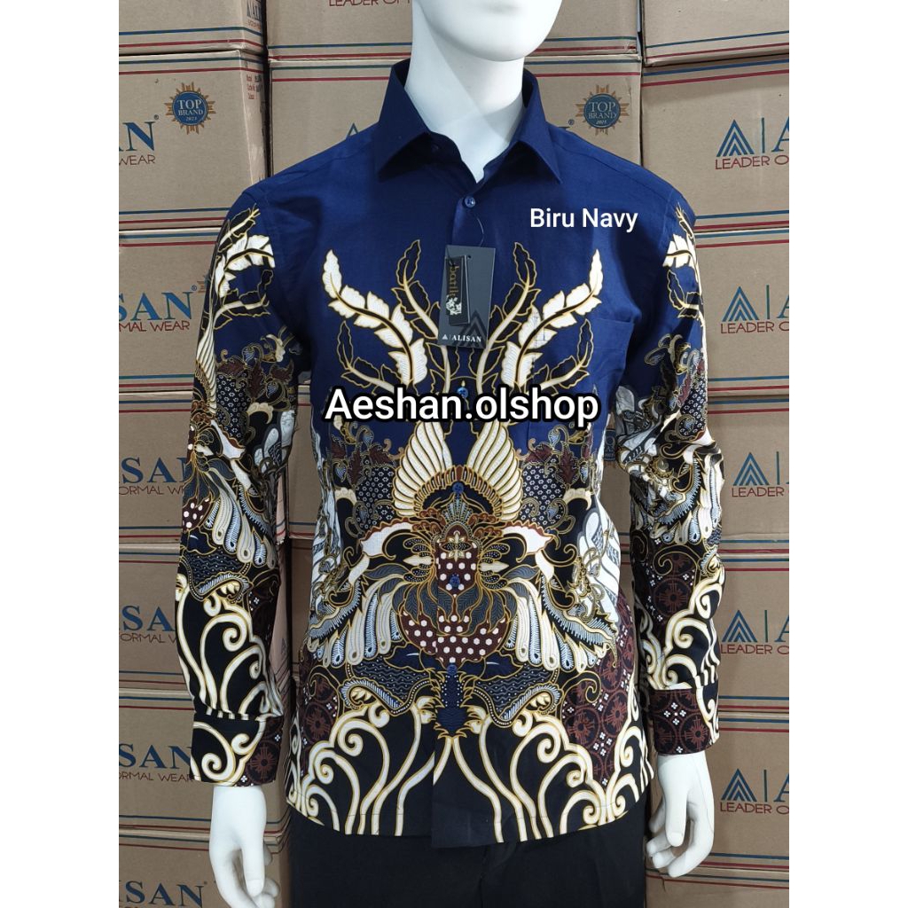 Alisan Kemeja Batik Printing SLIMFIT Panjang