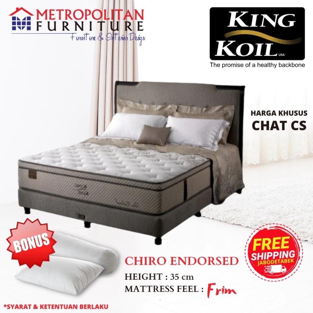 Kasur Springbed King Koil Chiro Endorsed Spring bed matras