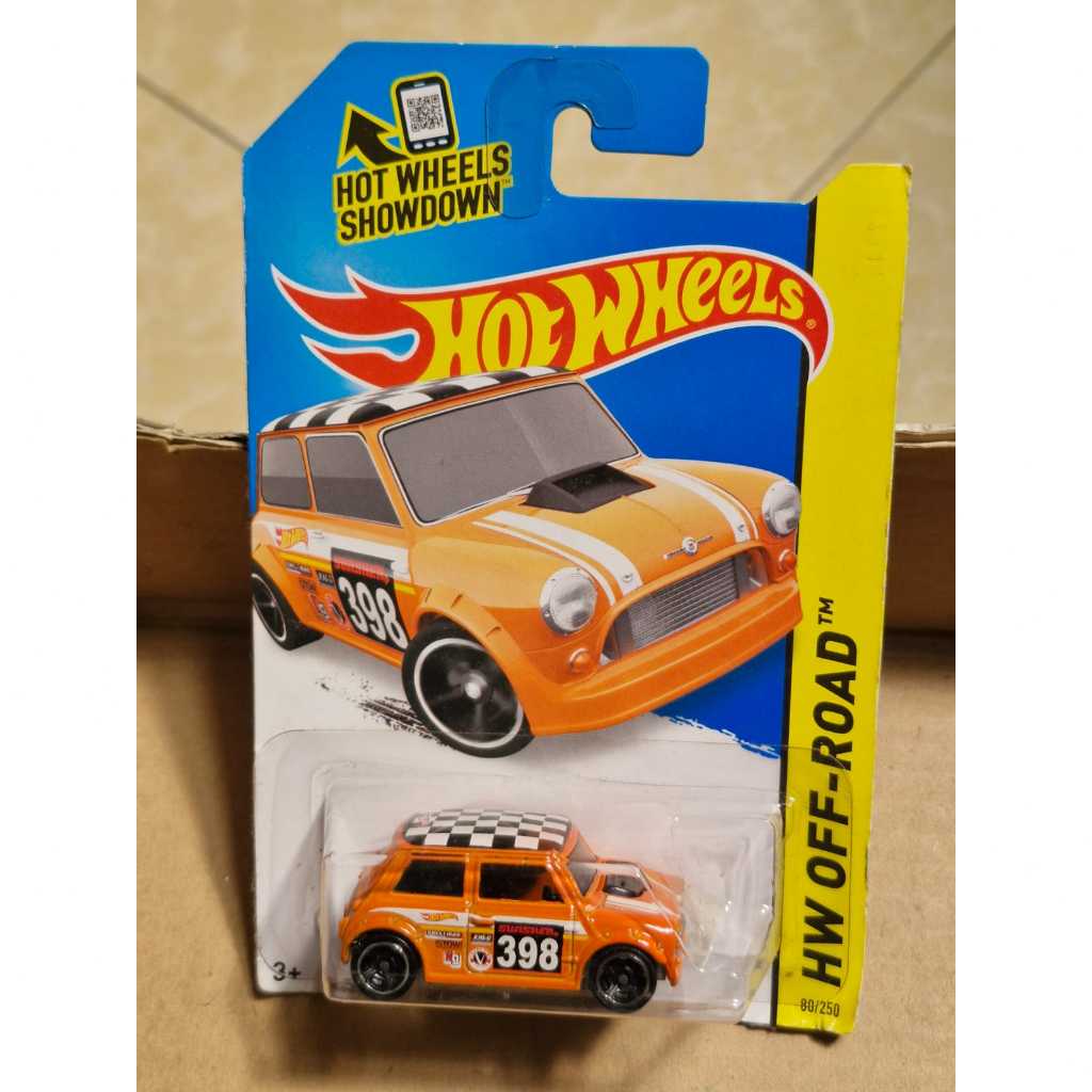 hot wheels mini cooper orange