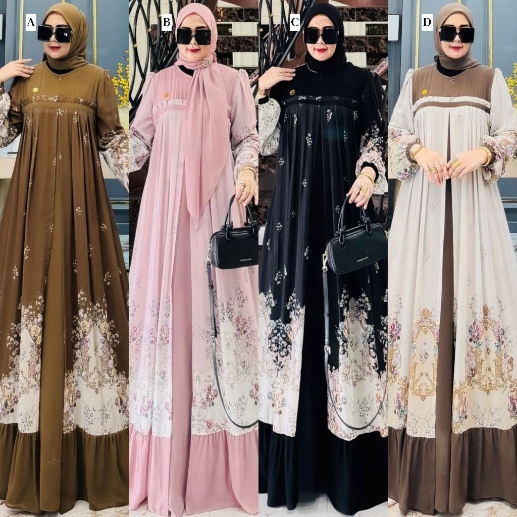 Elsyfa Elsifa Series Dress Gamis Set Hijab Outer by Nabil Mnabil