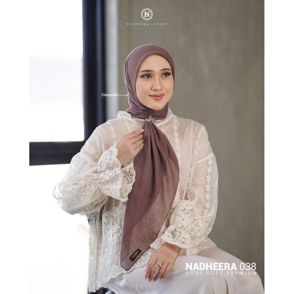 NADHEERA 038 || hijab voal || hijab polos || Hijab nadheera