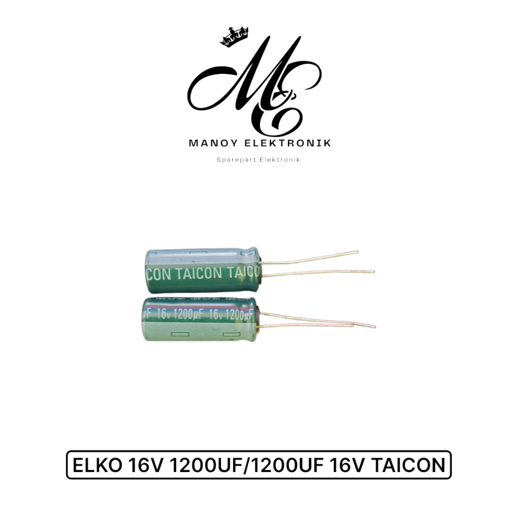 4pcs - Elko 16v 1200uf / 1200uf 16v TAICON Hijau