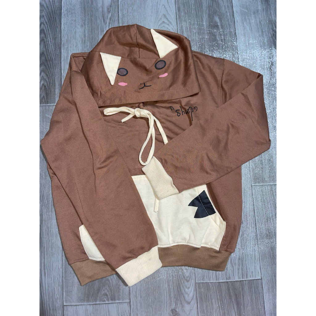 hoodie coklat